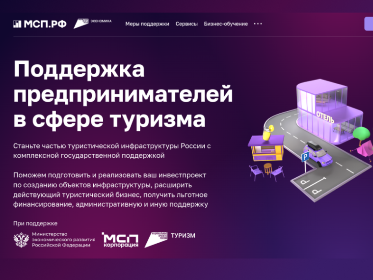 Сервис «Поддержка предпринимателей в сфере туризма» на Цифровой платформе МСП.РФ. Сервис «Поддержка предпринимателей в сфере туризма» на Цифровой платформе МСП.РФ.